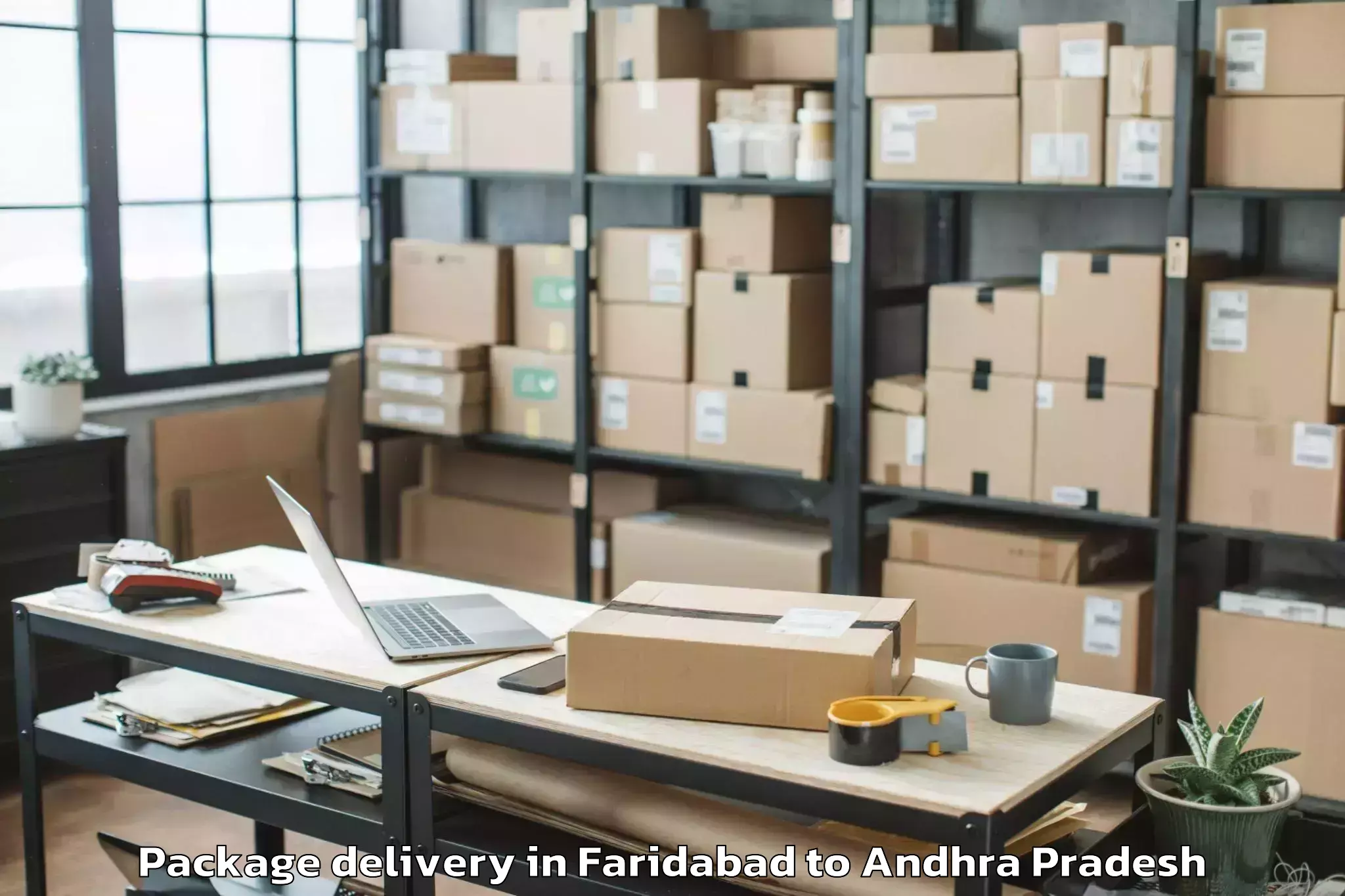 Reliable Faridabad to Korisapadu Package Delivery